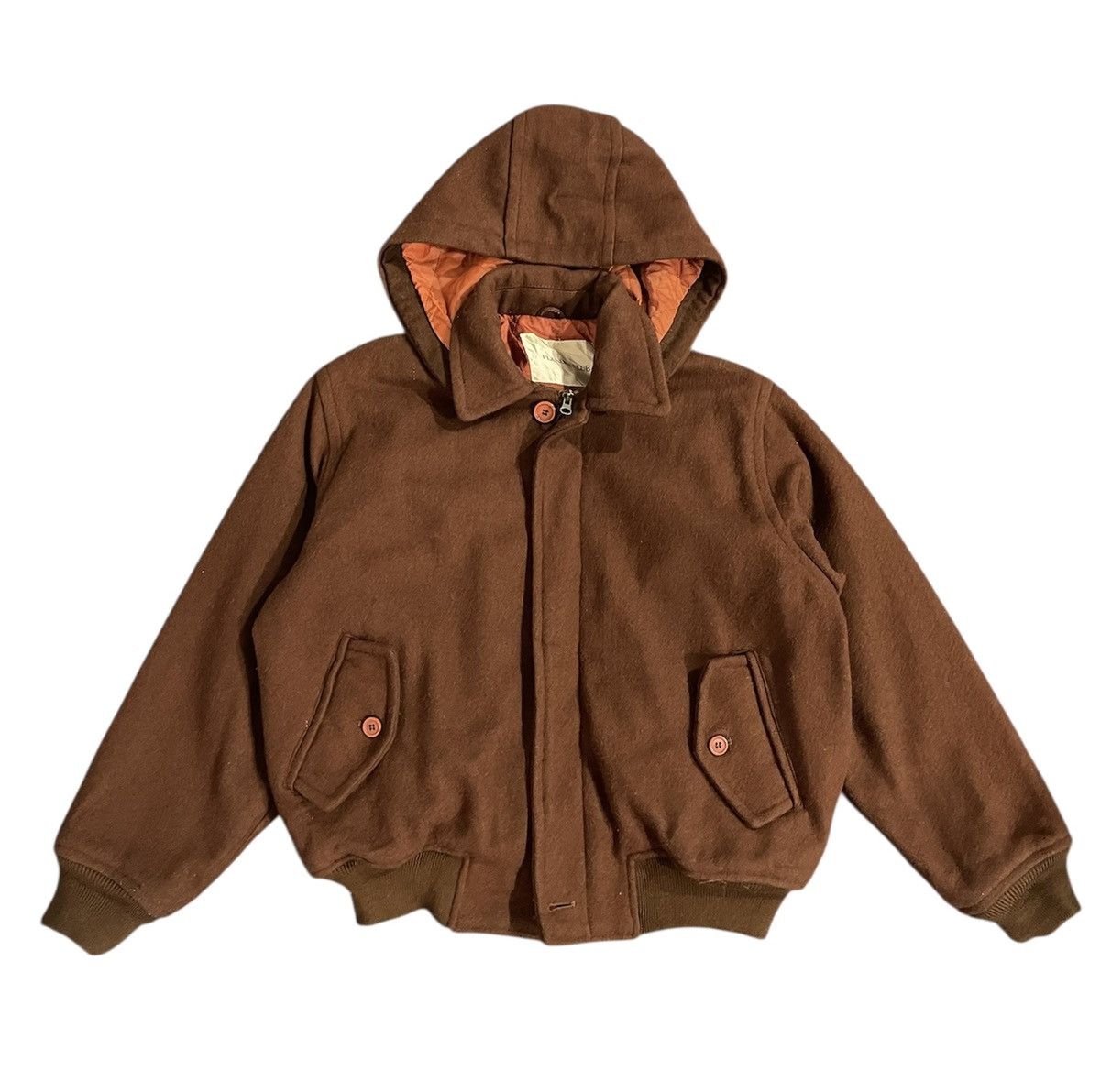 Japanese Brand × Vintage Vintage Flandre Club Hoodie Wool Jacket Size US L / EU 52-54 / 3 - 1 Thumbnail