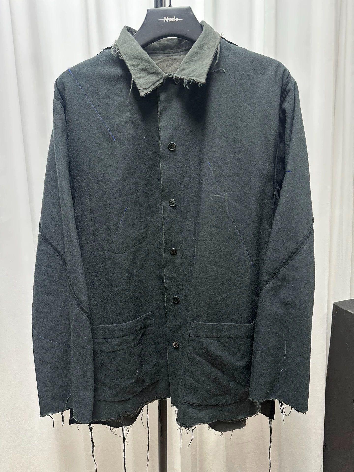 Yohji Yamamoto Yohji Yamamoto 15aw 2-Sided Destroyed Men's Shirts 2 Size US M / EU 48-50 / 2 - 5 Thumbnail