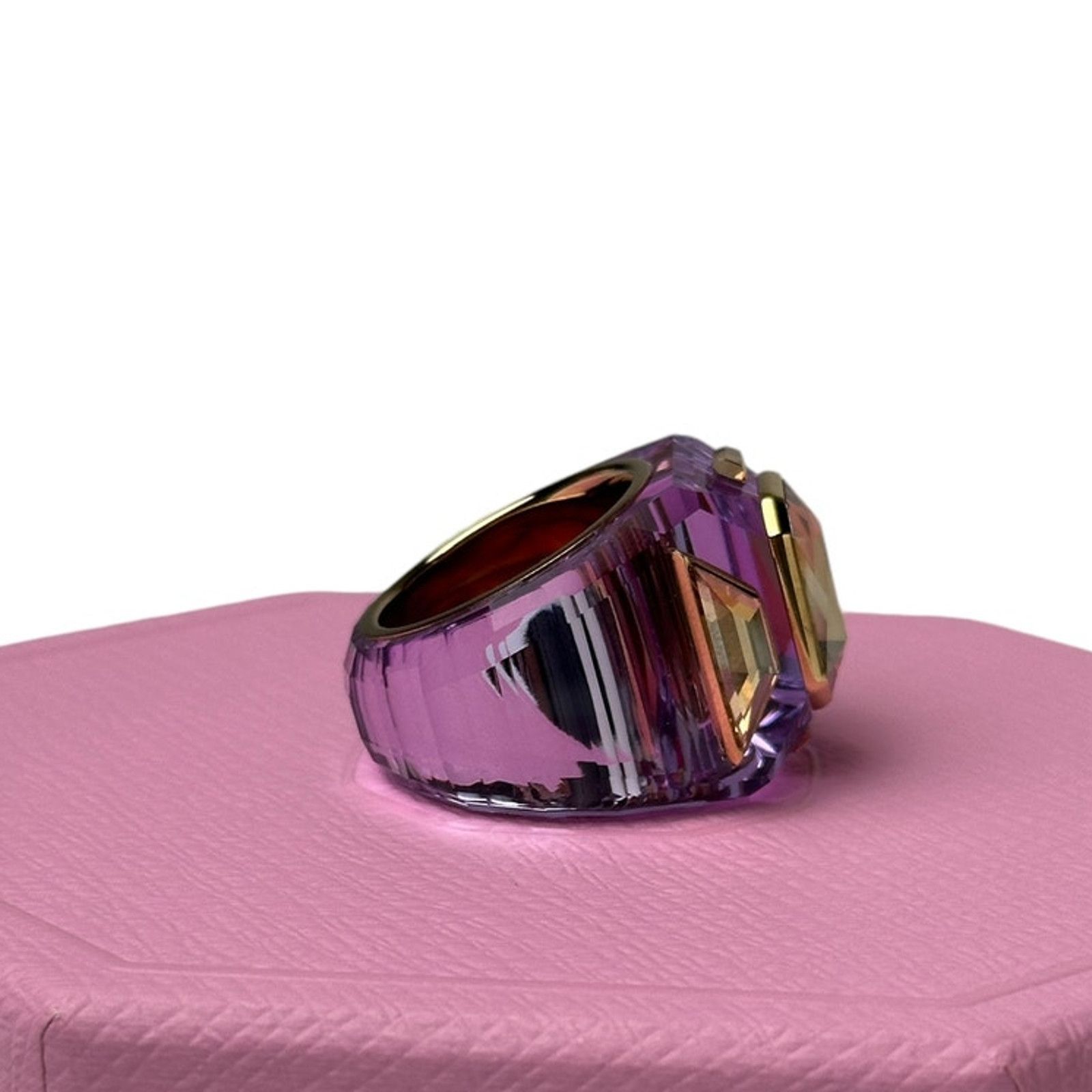 Swarovski Swarovski Chroma cocktail ring Purple, Eur 55 7 USA Size ONE SIZE - 7 Thumbnail