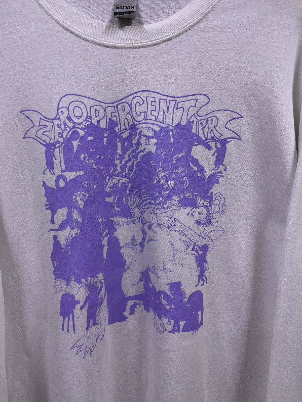 Band Tees VINTAGE ZERO PERCENT APR BAND LONGSLEEVE TSHIRT Size US XL / EU 56 / 4 - 2 Thumbnail
