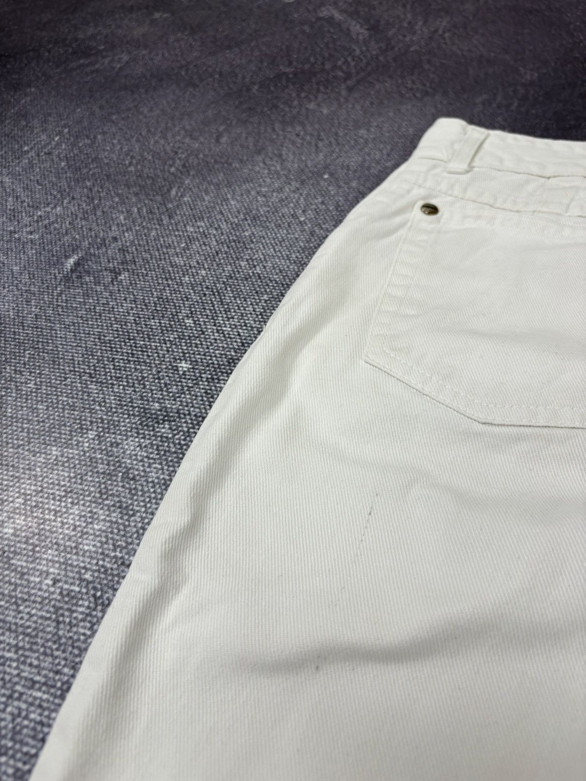 Trussardi Vintage Trussardi Women’s White Logo Luxury Tapered Jeans Size 28" / US 6 / IT 42 - 10 Thumbnail