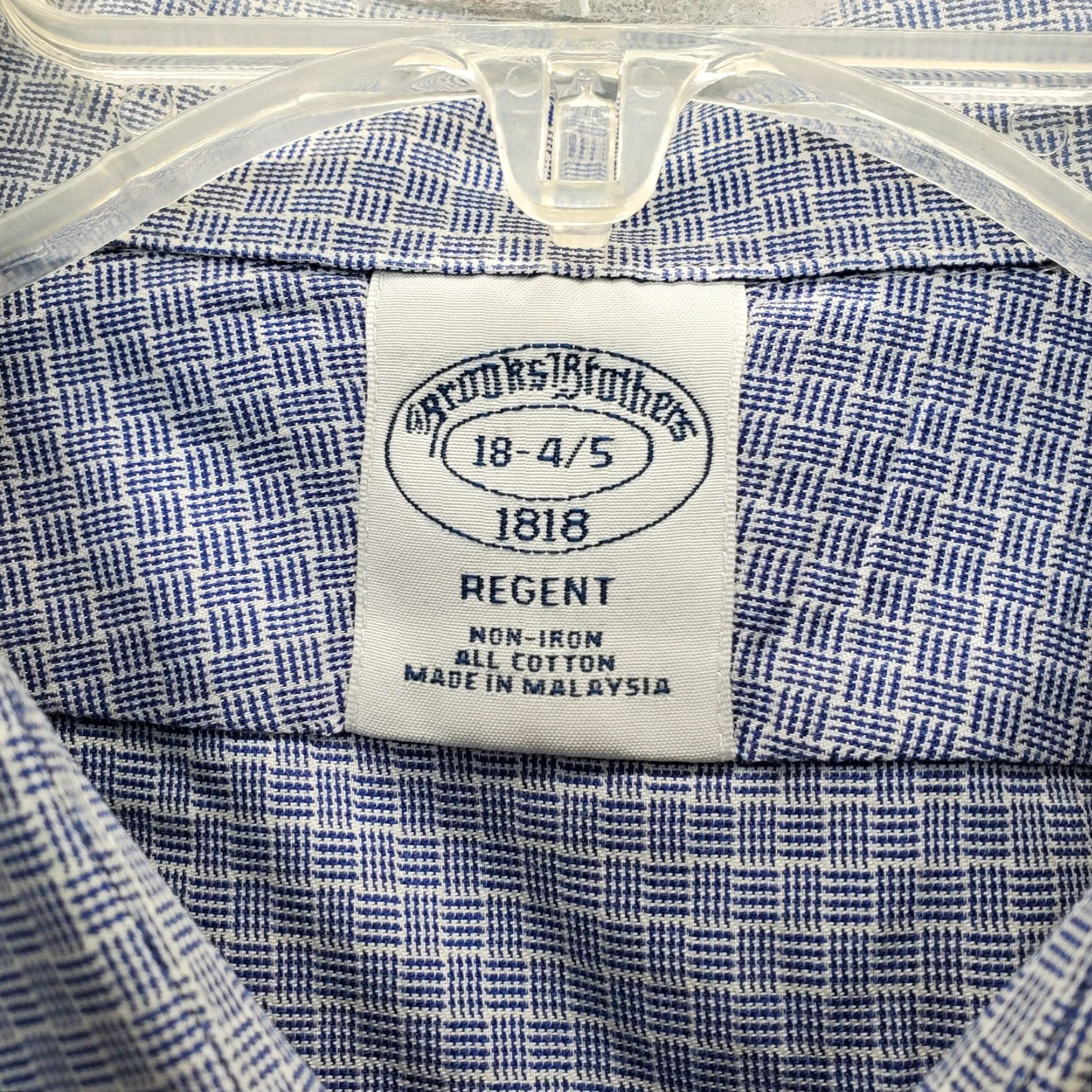 Brooks Brothers Brooks Brothers Mens Dress Shirt 18 Non Iron Regent Button Up Geometric Multicolor Pattern Regular Size 18 Mens Size 48R - 5 Thumbnail