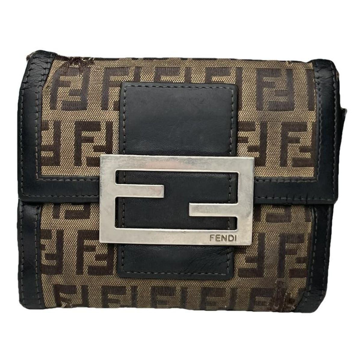 Fendi Baguette Brown Leather Wallet Size ONE SIZE - 1 Thumbnail