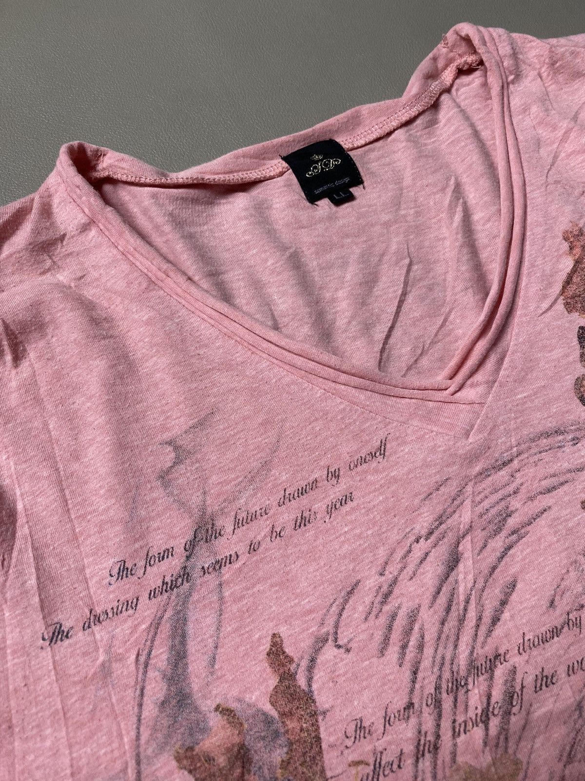 Beauty Beast × Hysteric Glamour × If Six Was Nine Y2K Semantic Design Poem Tshirt Size US M / EU 48-50 / 2 - 3 Thumbnail