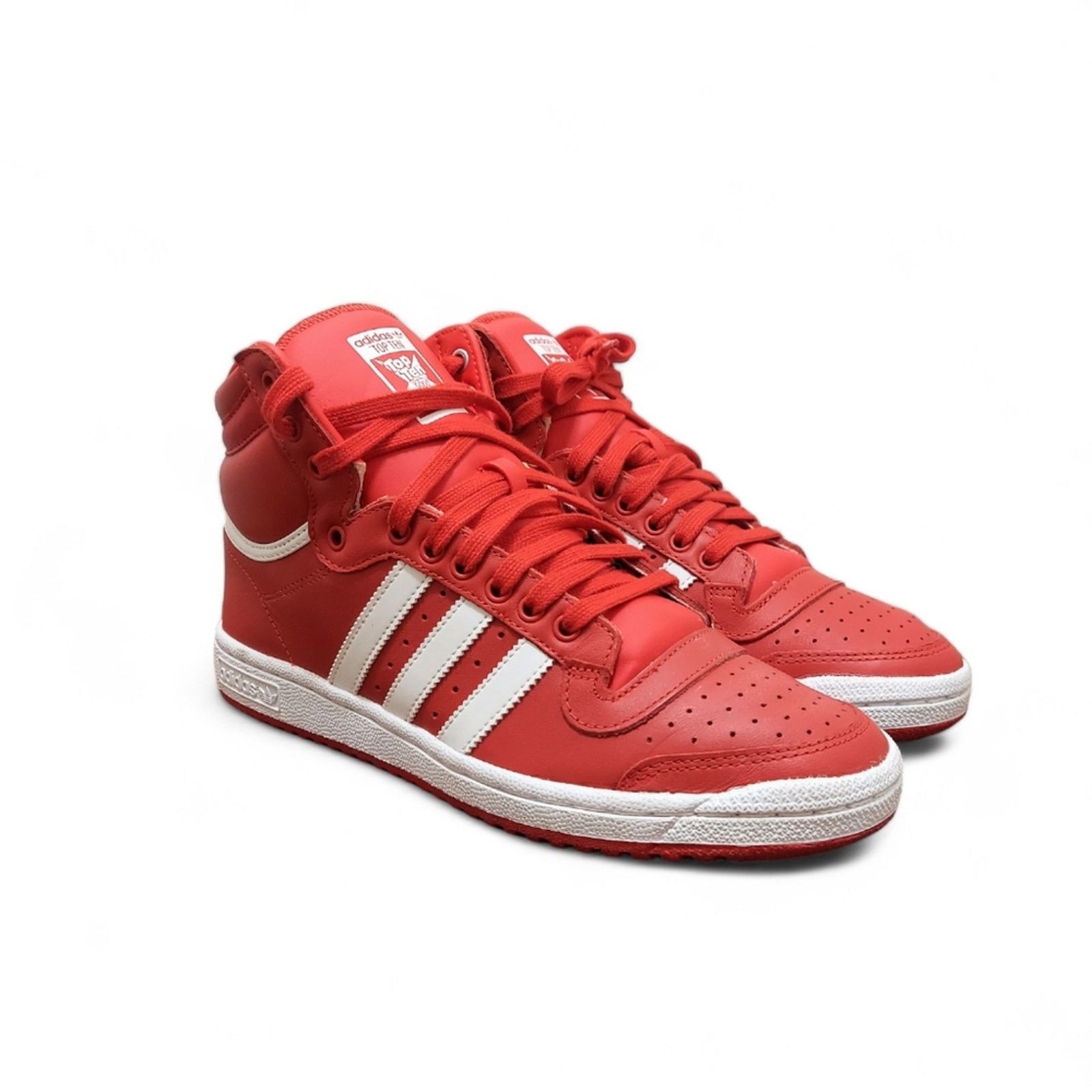 Adidas Top Ten Red/White Basketball Sneakers Men's Sz