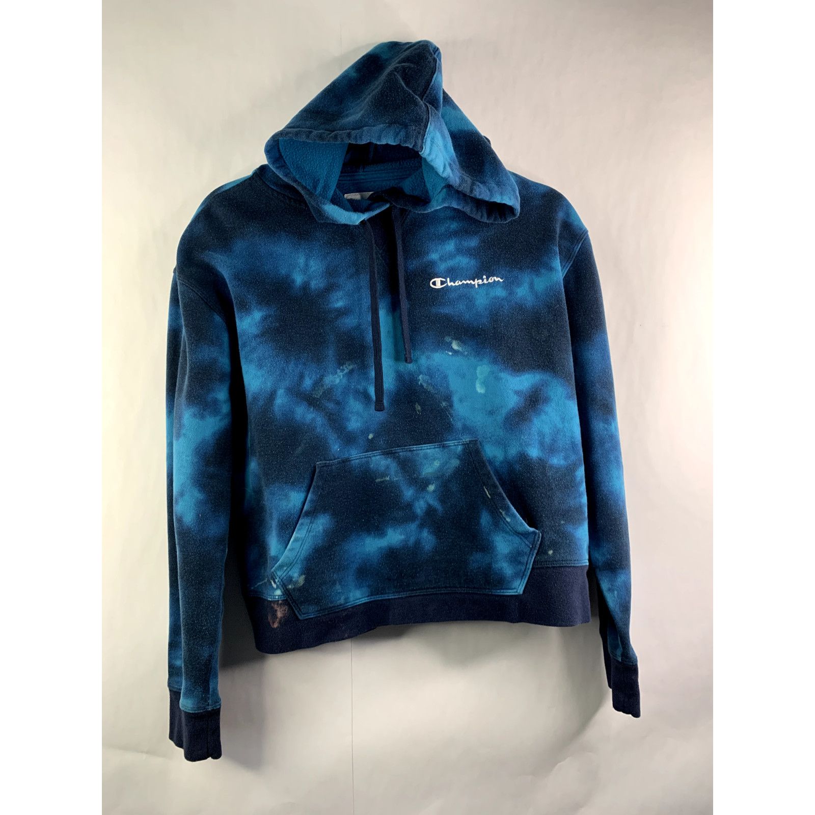 Champion Champion Tie Dye Blue Hoodie Small Blue Long Sleeve Pullover Size US S / EU 44-46 / 1 - 1 Thumbnail