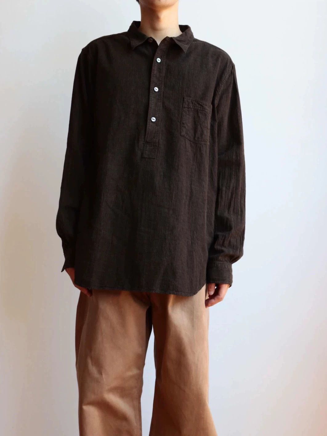 Other T.T LOT.103 Mud & Sulfur Dyed Long Sleeve Work Shirt 25AW Size US L / EU 52-54 / 3 - 8 Thumbnail