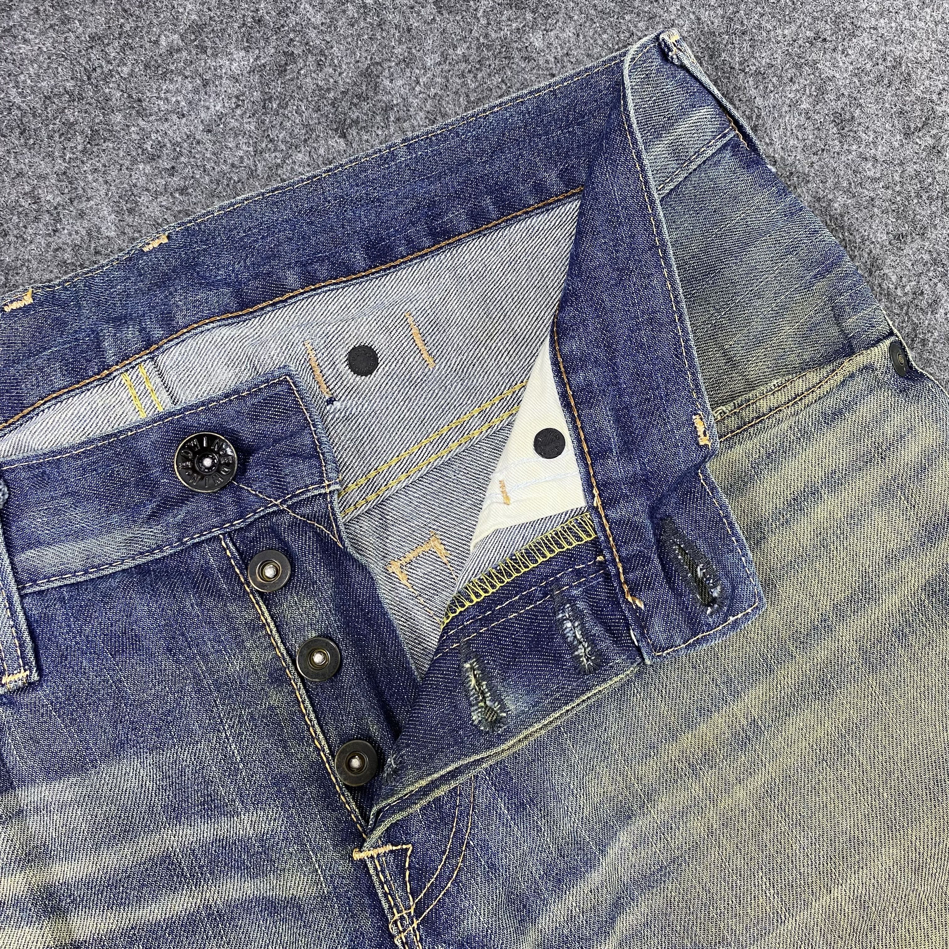 Edwin × Japanese Brand × Jean Edwin Sen denim selvedge jeans sk505t Denim-J1183 Size US 34 / EU 50 - 7 Thumbnail