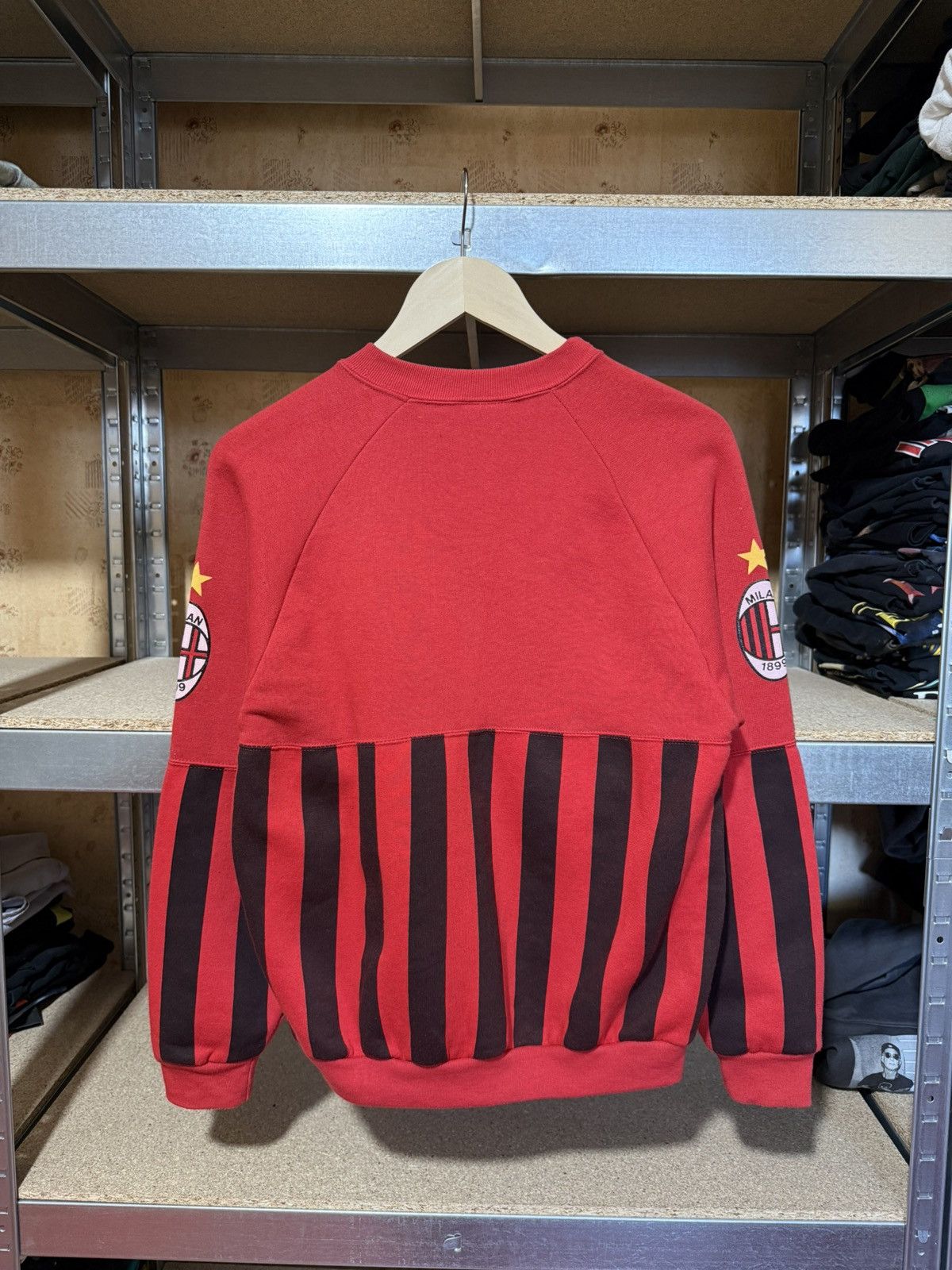 Vintage AC Milan Le Felpe Dei Grandi Club Soccer Retro Sweatshirt Size US S / EU 44-46 / 1 - 2 Thumbnail