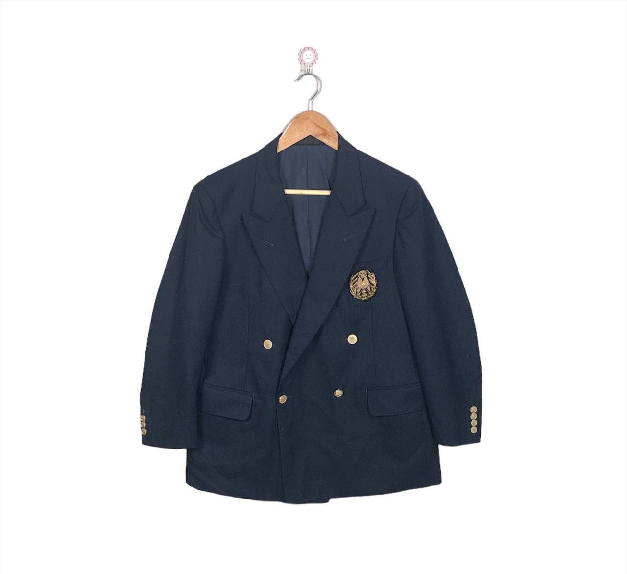 Luxury Burberry Navy Blue Coat Jacket Tuxedo Blazer Suits