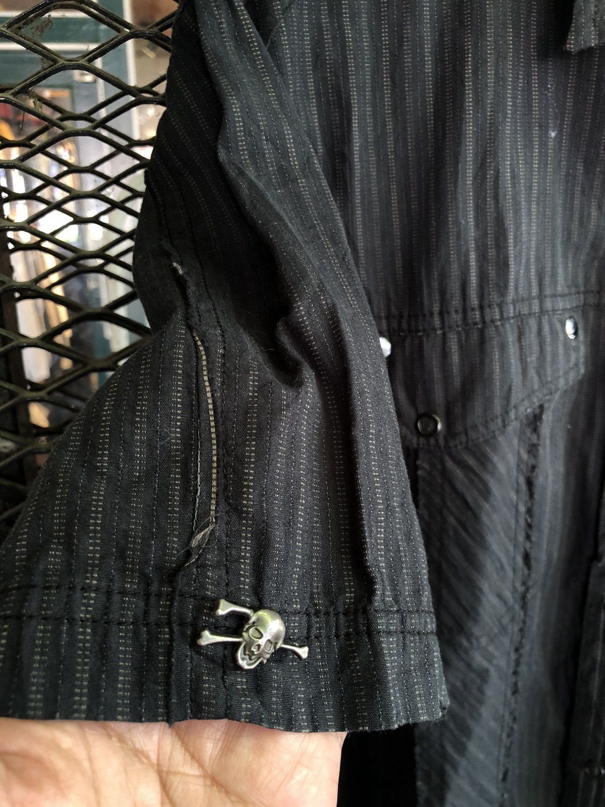 Japanese Brand JAPANESE BRAND INDIGO STAR BUTTON SHIRT SKULL LGBSTYLE Size US L / EU 52-54 / 3 - 6 Thumbnail