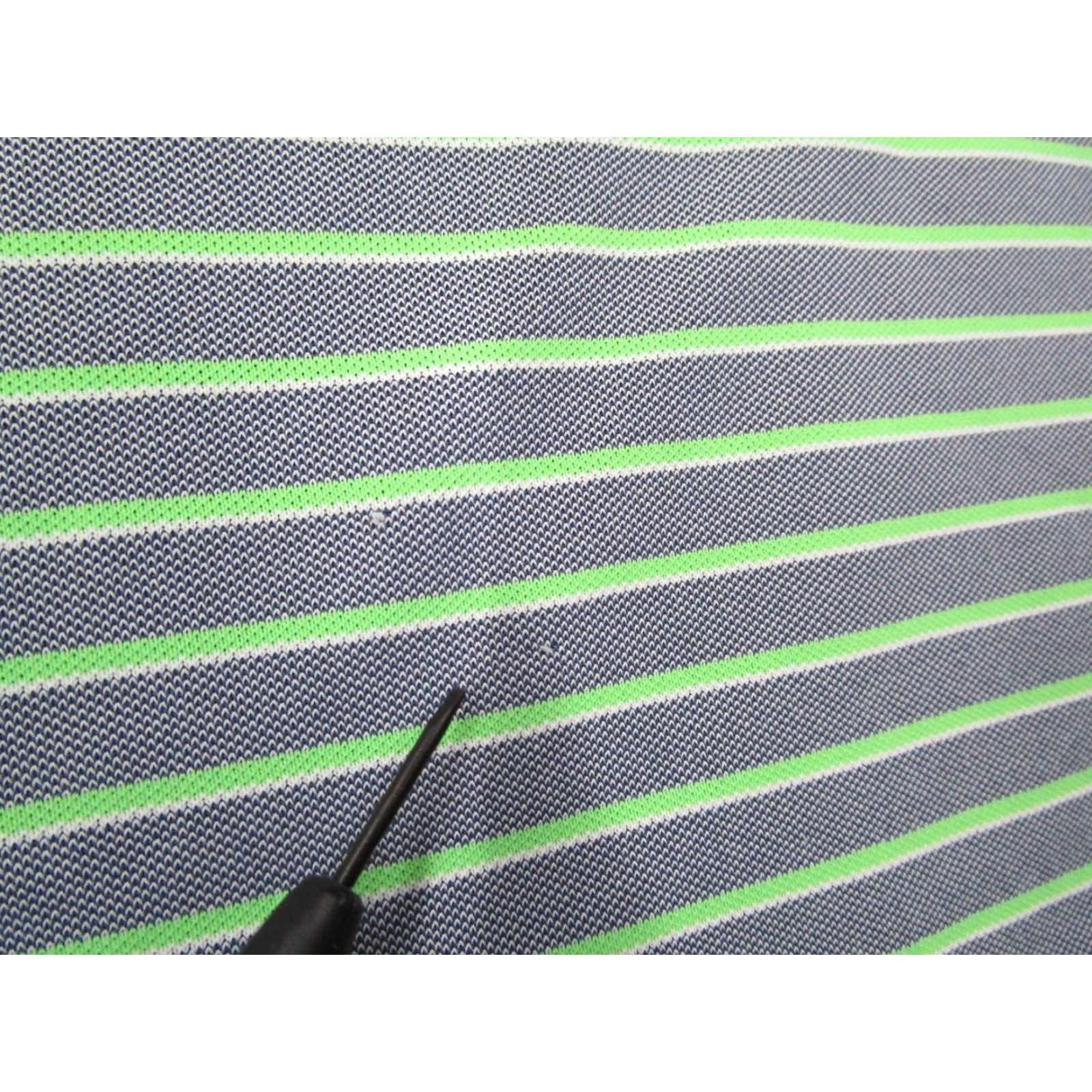 johnnie-O JOHNNIE-O Polo Shirt Mens L Green Striped Twilight Hangin Out Logo on Front Casual Golf Size US L / EU 52-54 / 3 - 5 Thumbnail