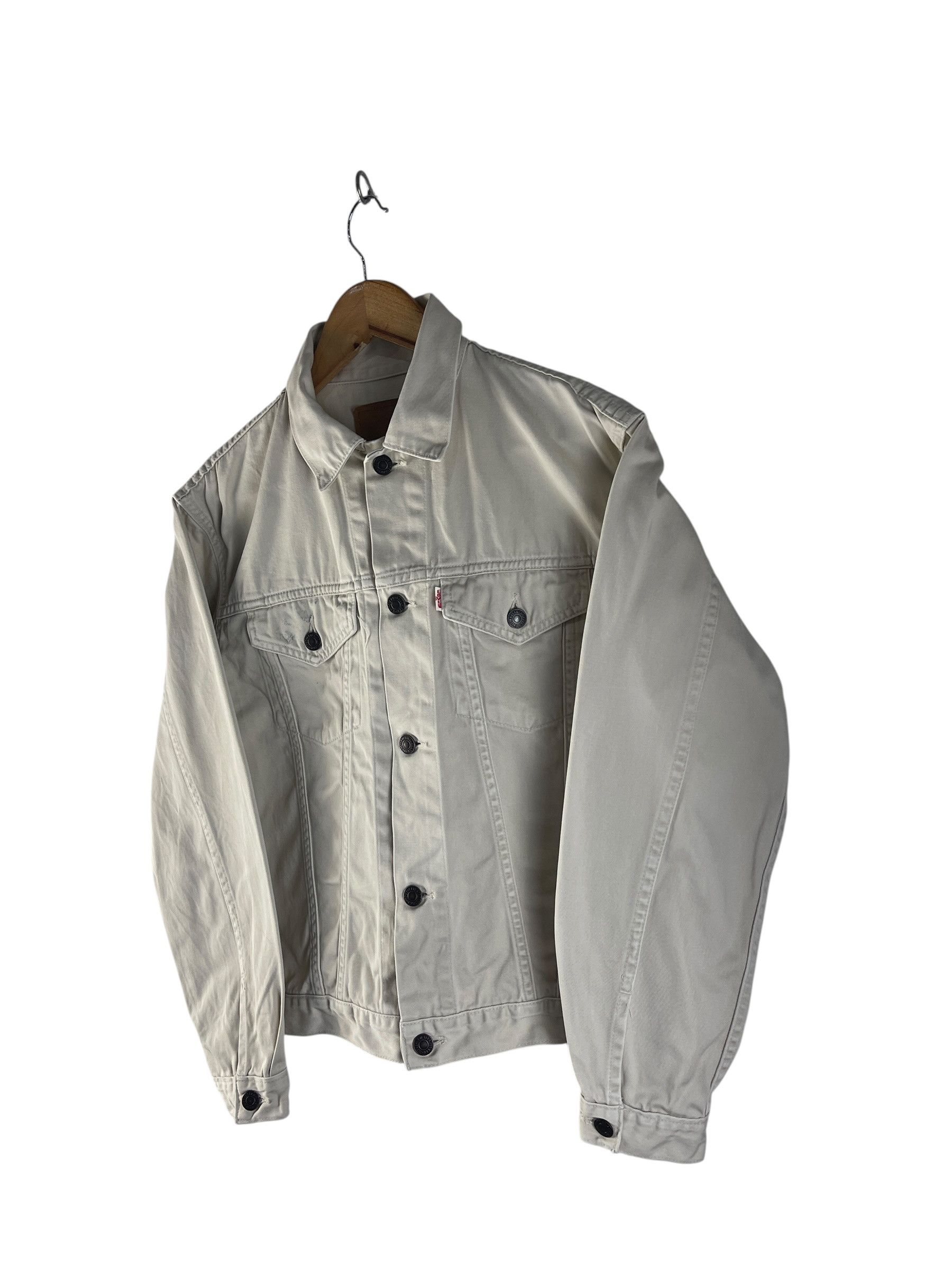 Levi's Levi’s Japan Type III Trucker Jacket Cream Ivory Denim Size US M / EU 48-50 / 2 - 5 Thumbnail