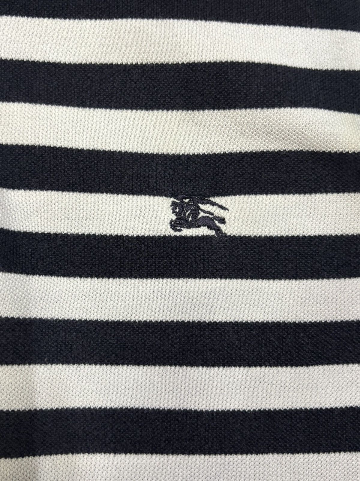 Burberry Vintage Burberry London Small Logo Striped Polo Shirt Size US M / EU 48-50 / 2 - 6 Thumbnail