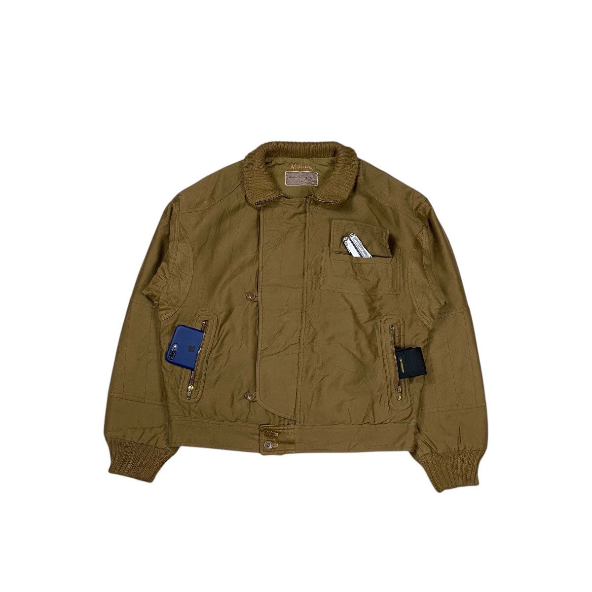 Salvatore Ferragamo × Vintage Salvatore Ferragamo Firenze Fur Flight Jacket Size US M / EU 48-50 / 2 - 4 Thumbnail