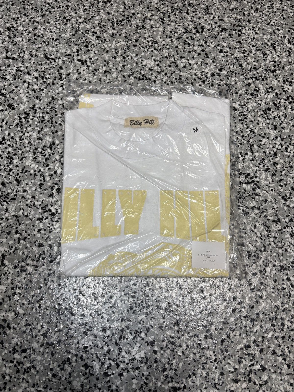 Billy Hill 2022 Billy Hill White/Gold “Auto Asylum” T-Shirt Size M Size US M / EU 48-50 / 2 - 4 Thumbnail
