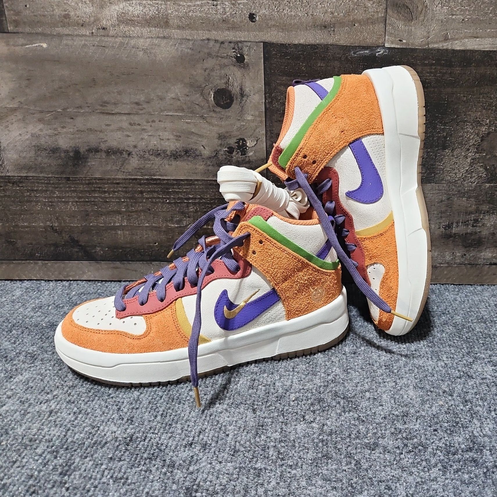 Nike VINTAGE? Nike Dunk High Setsubun DQ5012-133 Women 6.5 High Tops Orange Purple Nike Dunk High Women Shoes Sneakers Size US 4 / IT 34 - 6 Thumbnail