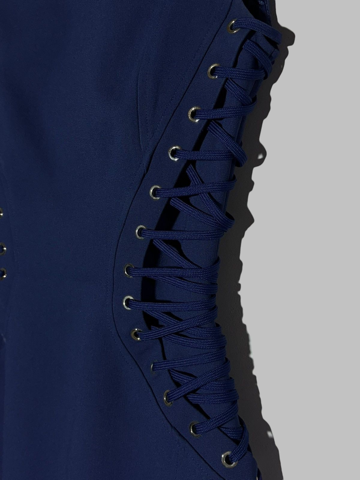Elisabetta Franchi Rare Elizabetta Franchi Corset Mini Dress Blue Size S / US 4 / IT 40 - 5 Thumbnail