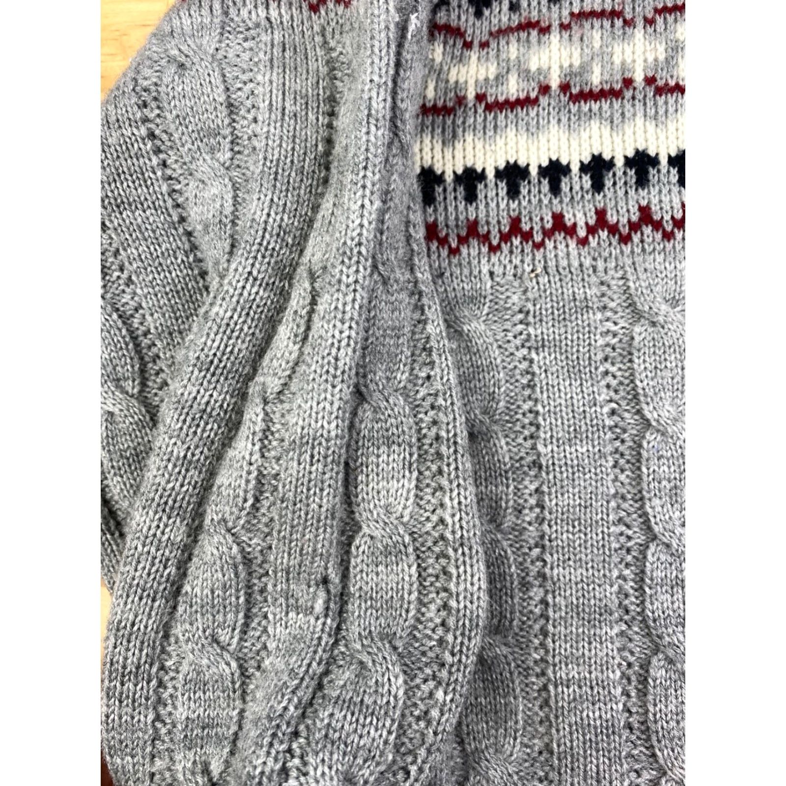 Vintage VINTAGE J. C. Penney Acrylic Sweater Mens L Gray Winter Christmas Geometric 10286 Size US L / EU 52-54 / 3 - 2 Thumbnail