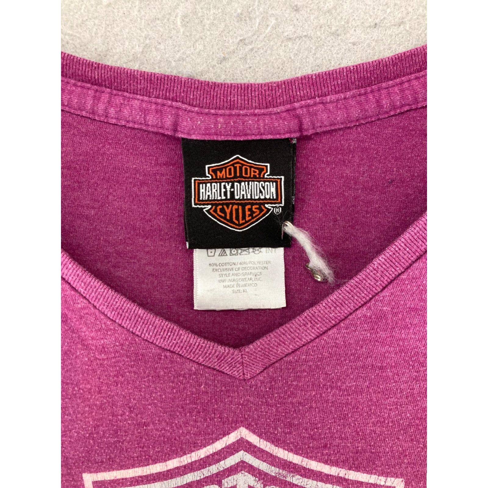 Harley Davidson Harley-Davidson Womens T-Shirt XL Pink Butterfly Motorcycle Casual Shirt Adults Summer Size XL / US 12-14 / IT 48-50 - 5 Thumbnail