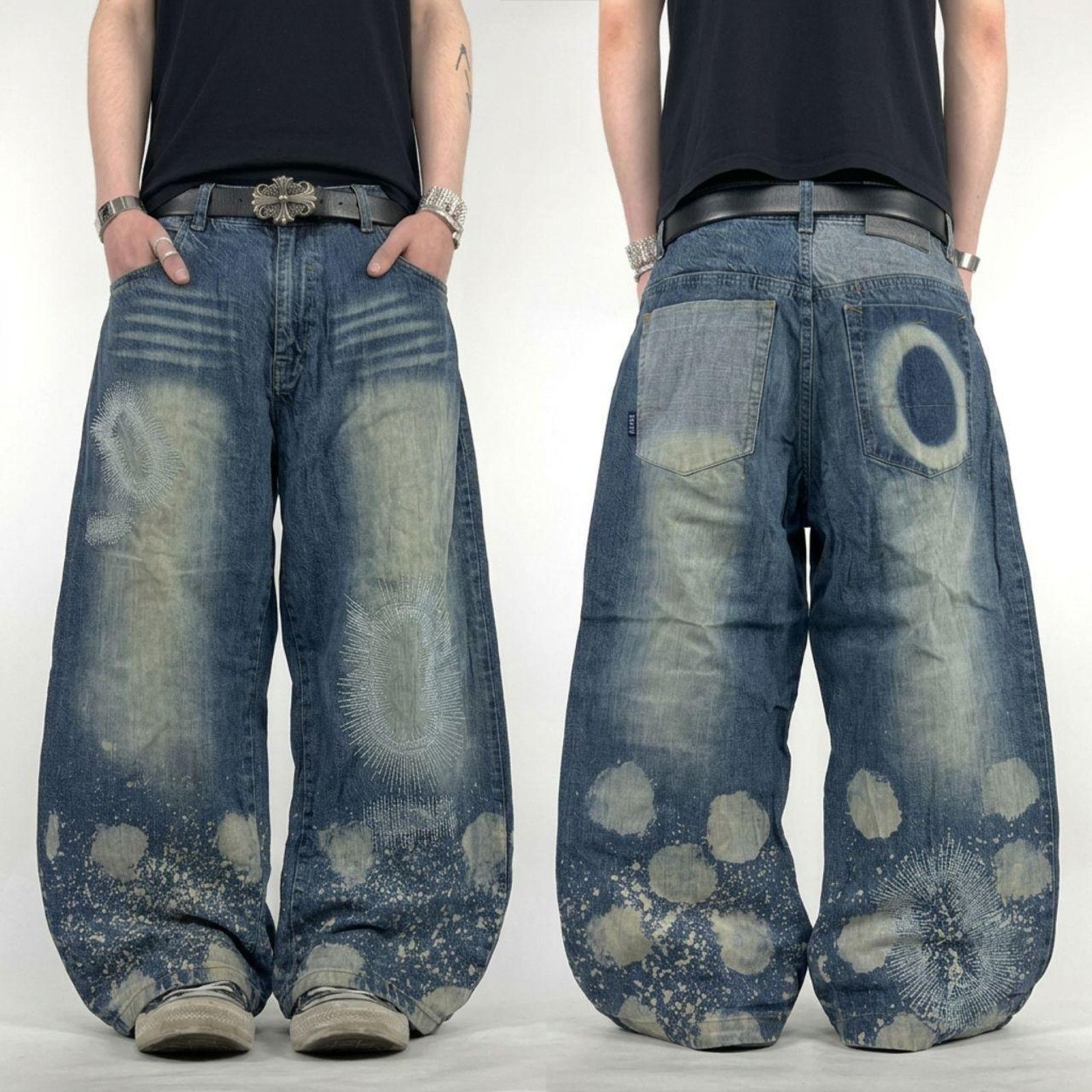 パンツ EMPORIO ARMANI archive damage denim y2k Armani × Emporio Armani × Vintage Vintage Rare Emporio Armani