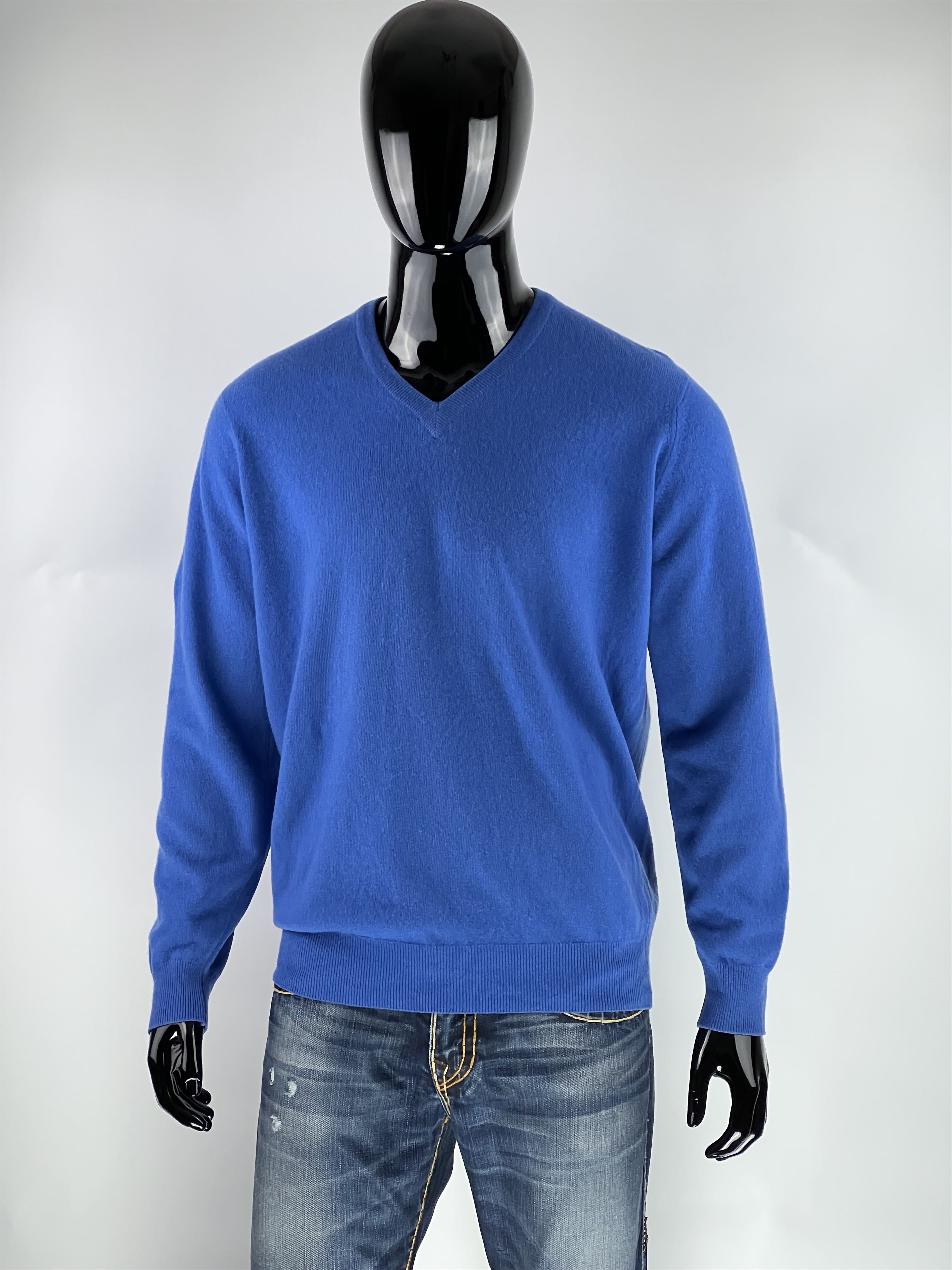 Ballantyne Ballantyne Vintage 100% Super Geelong Wool V-Neck Sweater L Size US L / EU 52-54 / 3 - 1 Thumbnail