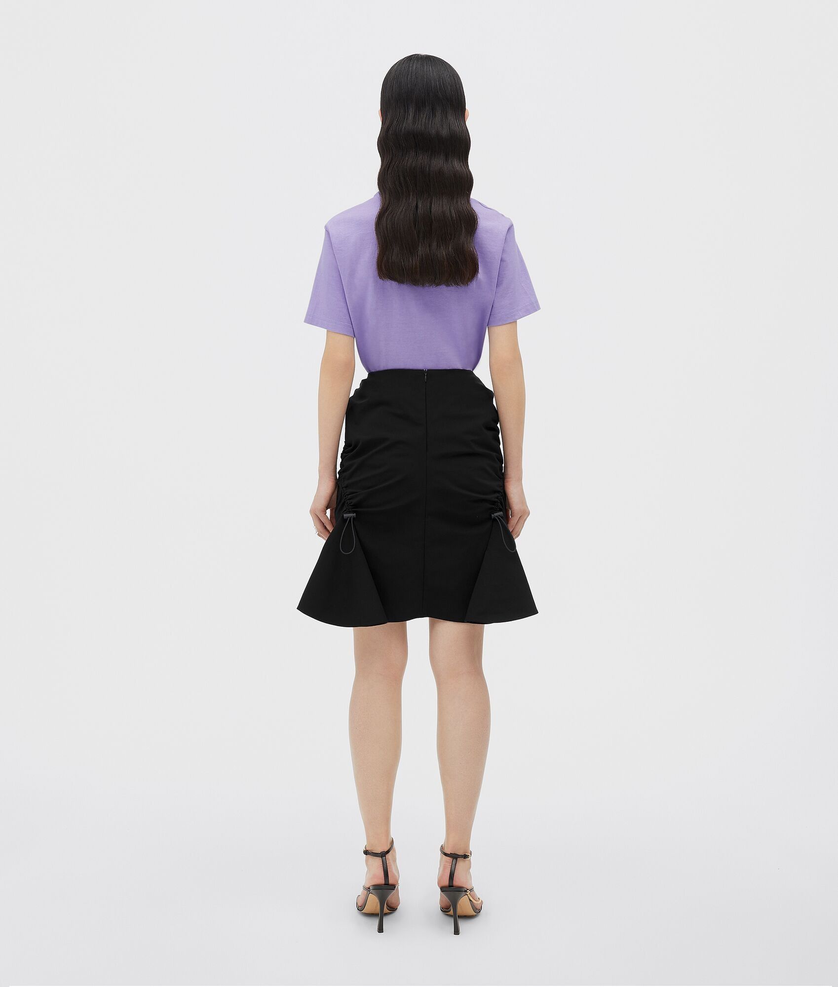 Bottega Veneta o1n1vont0325 Sunrise Light Cotton T-Shirt in Wisteria Size XXS / US 00 / IT 34 - 3 Thumbnail