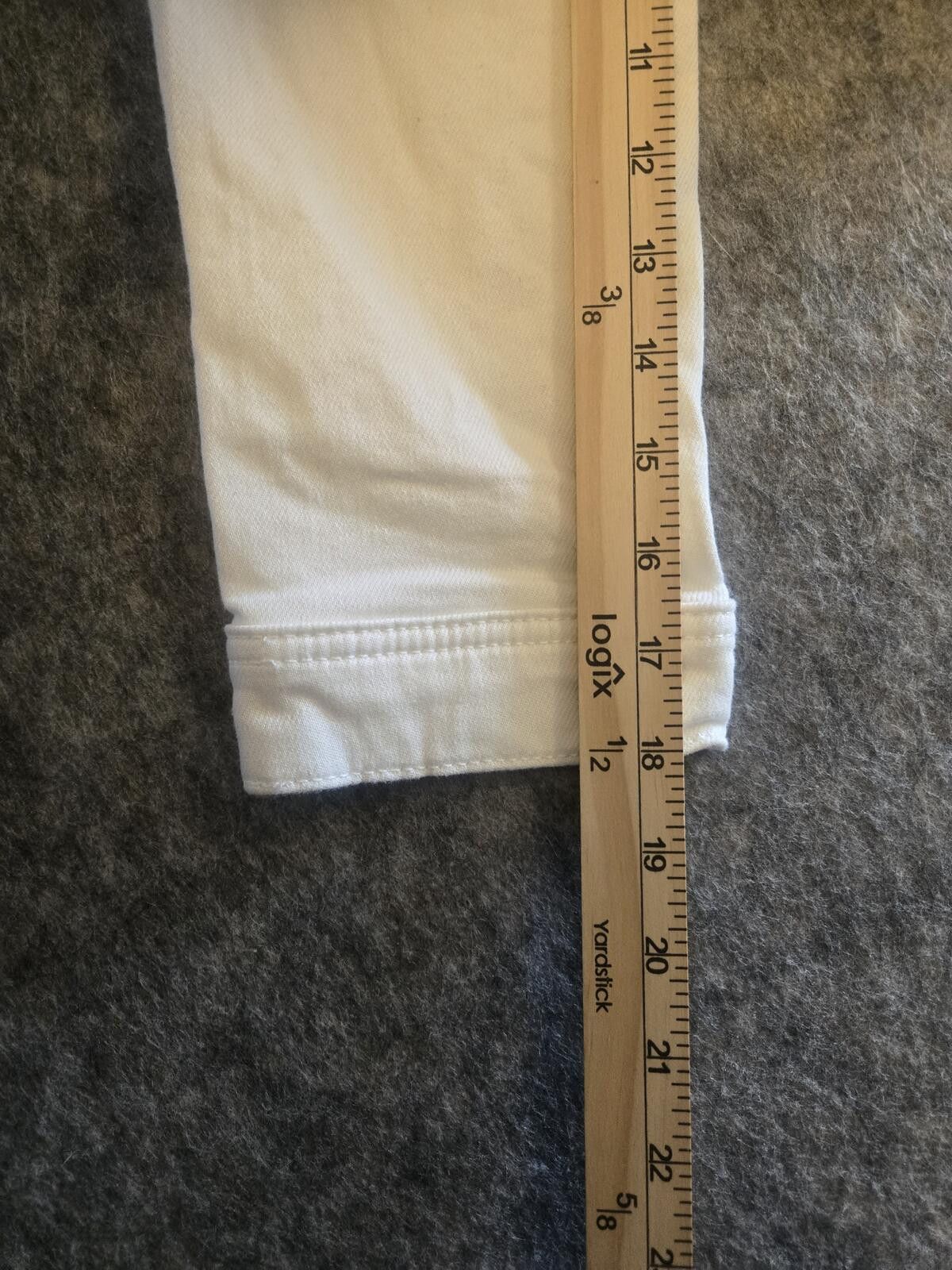 Other White Denim Jacket M Layer Streetwear Clean Girl Minimalist Size ONE SIZE - 8 Thumbnail