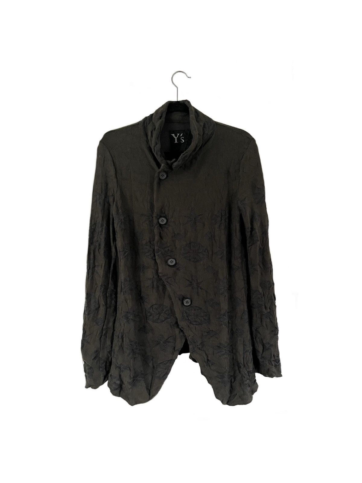 Y's Y’s Yohji Yamamoto Floral Knit Jacket Size US S / EU 44-46 / 1 - 1 Thumbnail