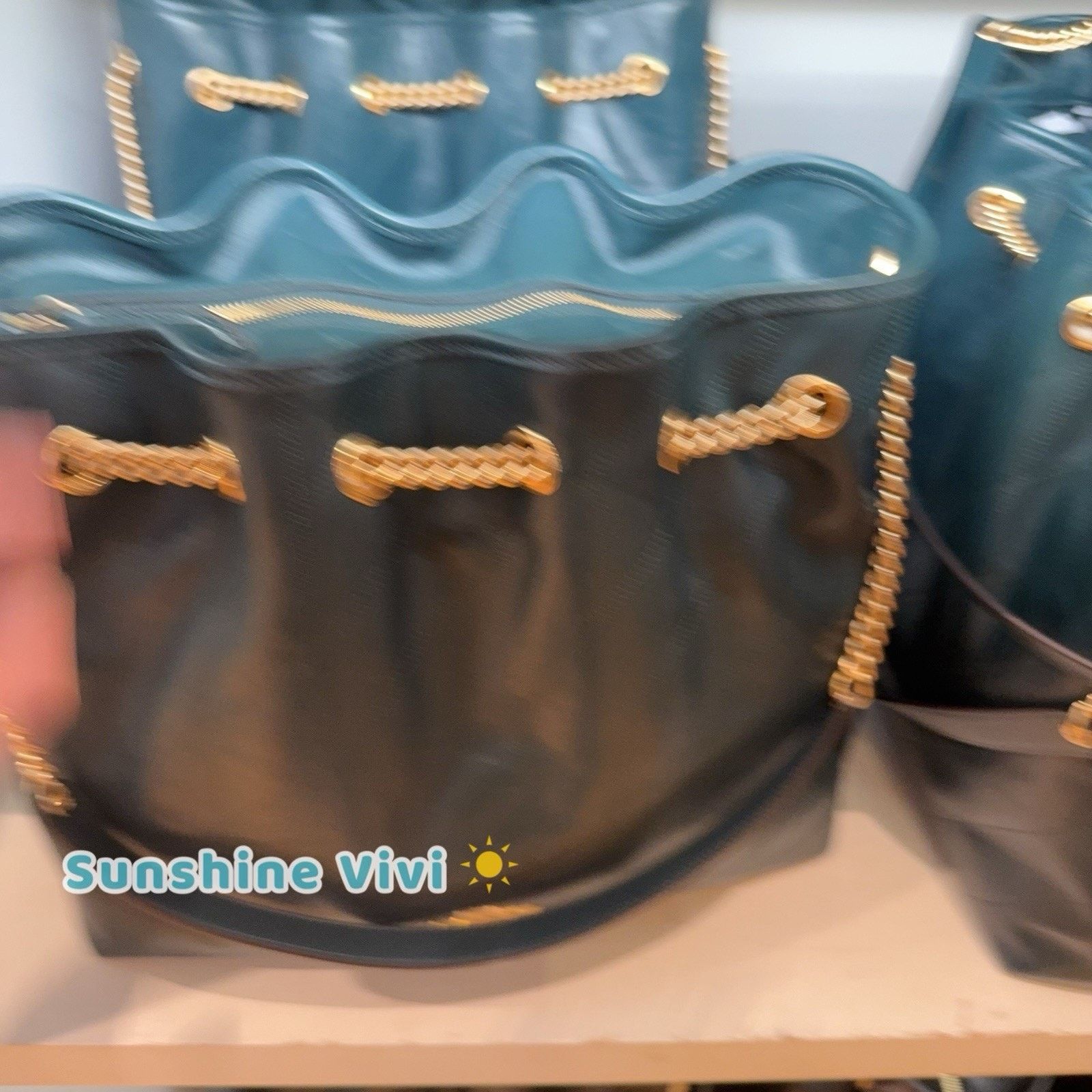 Coach NWT Coach Evelyn Large Shoulder Bag CCZ81 Leather DARK TEAL Size ONE SIZE - 2 Thumbnail