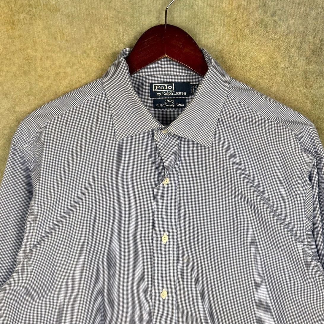 Polo Ralph Lauren × Vintage VTG Polo Ralph Lauren Philip Shirt Mens Sz 16.5-35 90s Size US XL / EU 56 / 4 - 4 Thumbnail