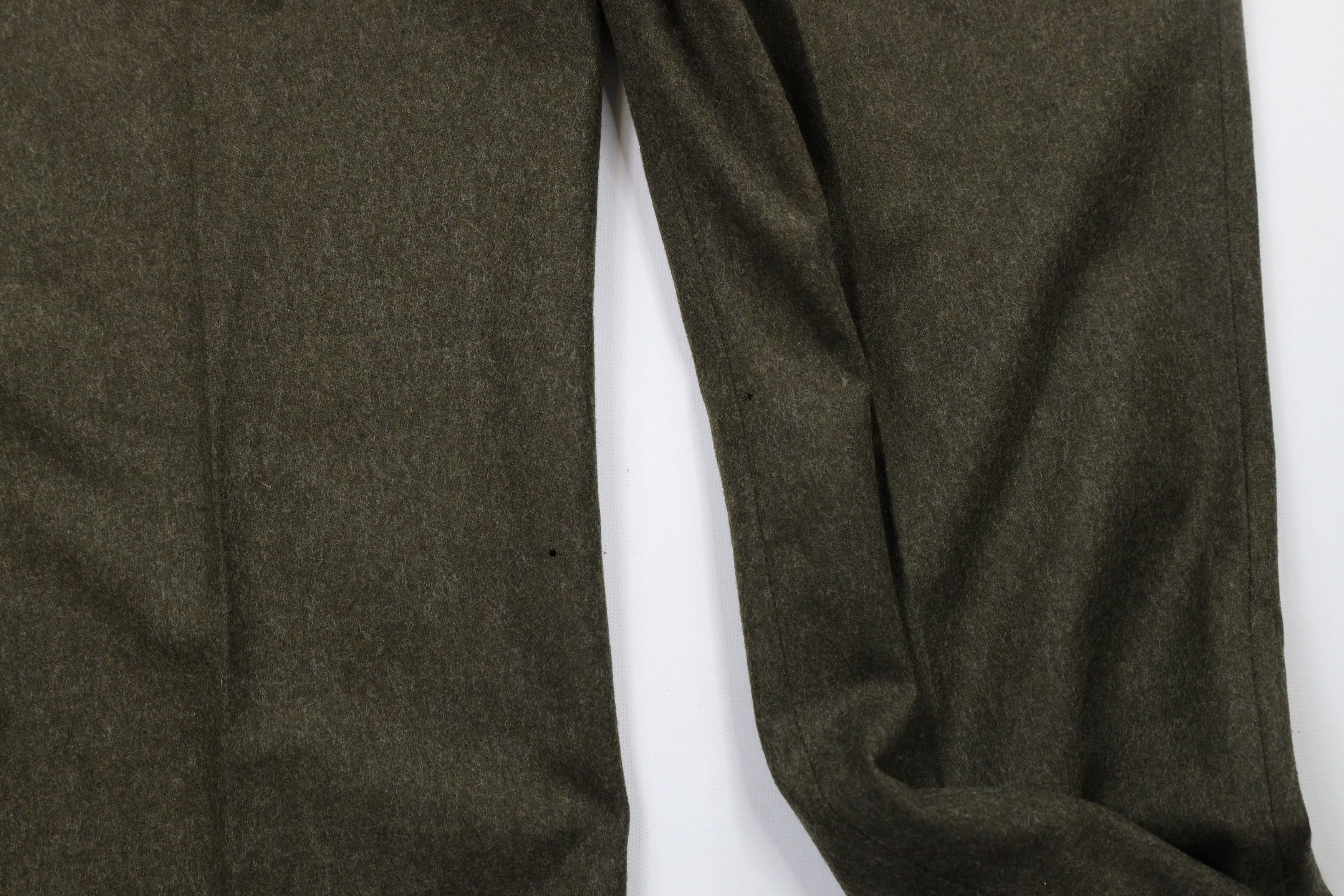 Vintage Vintage 70s Streetwear Wool Wide Leg Chino Pants Green Size US 42 / EU 58 - 14 Thumbnail
