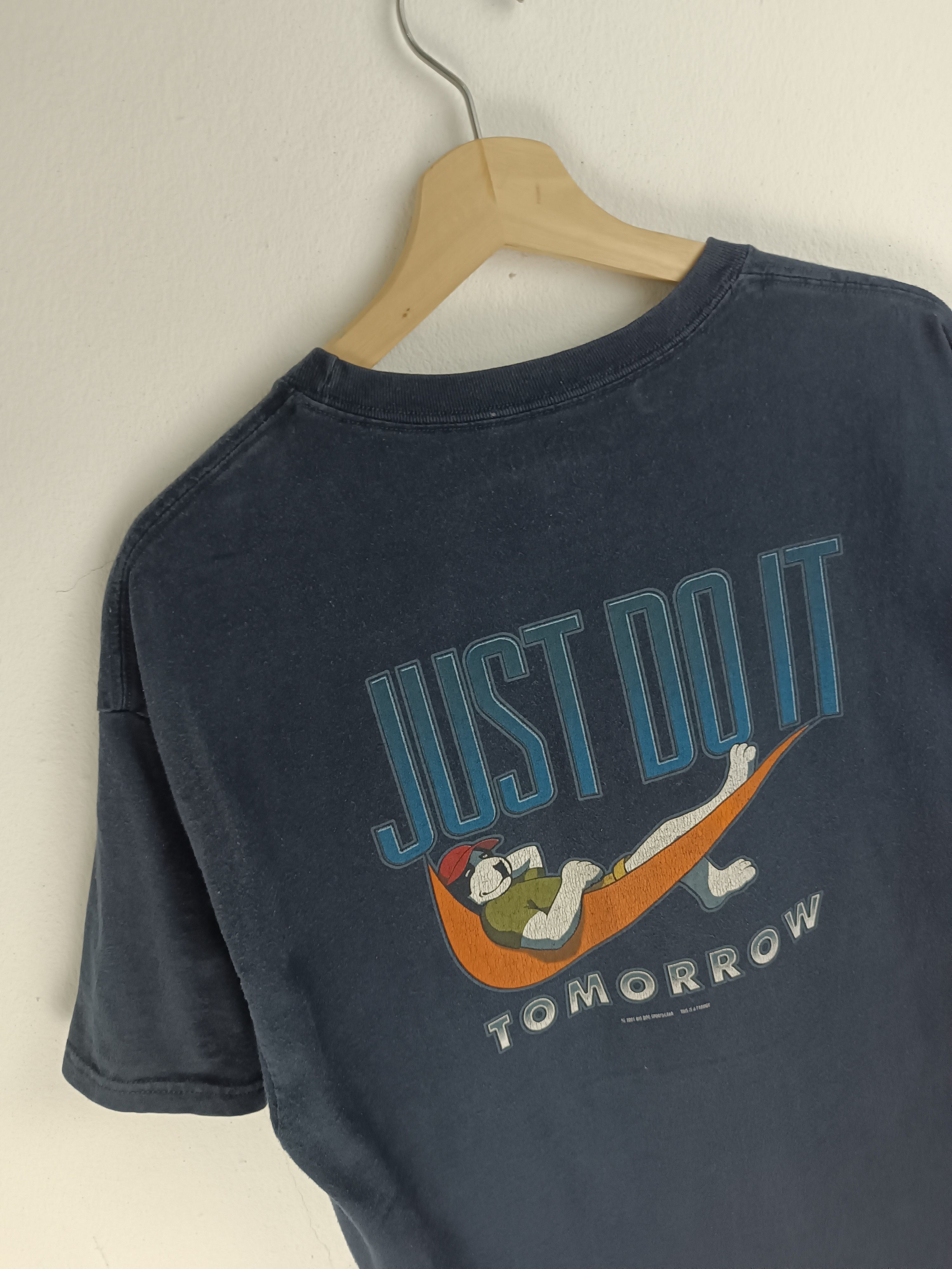 Vintage VINTAGE JUST DO IT TOMMOROW FUNNY DOG ADULT NIKE PARODY TEE Size US L / EU 52-54 / 3 - 5 Thumbnail