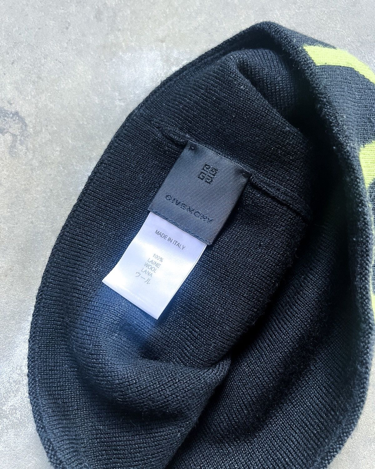 Givenchy GREEN JACQUARD LOGO BEANIE Size ONE SIZE - 3 Thumbnail