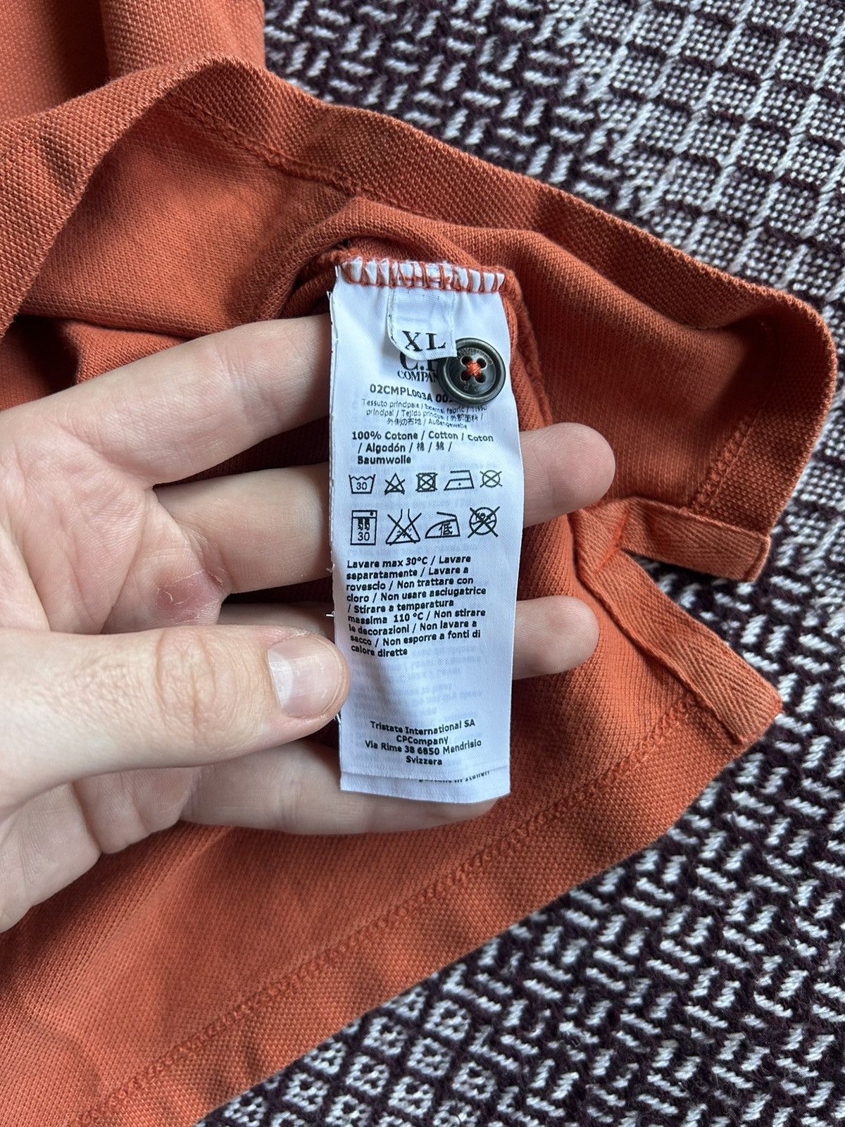 C.P. Company × Vintage Vintage C.P. Company Polo Tee T-shirt Orange Small Logo Size US XL / EU 56 / 4 - 7 Thumbnail