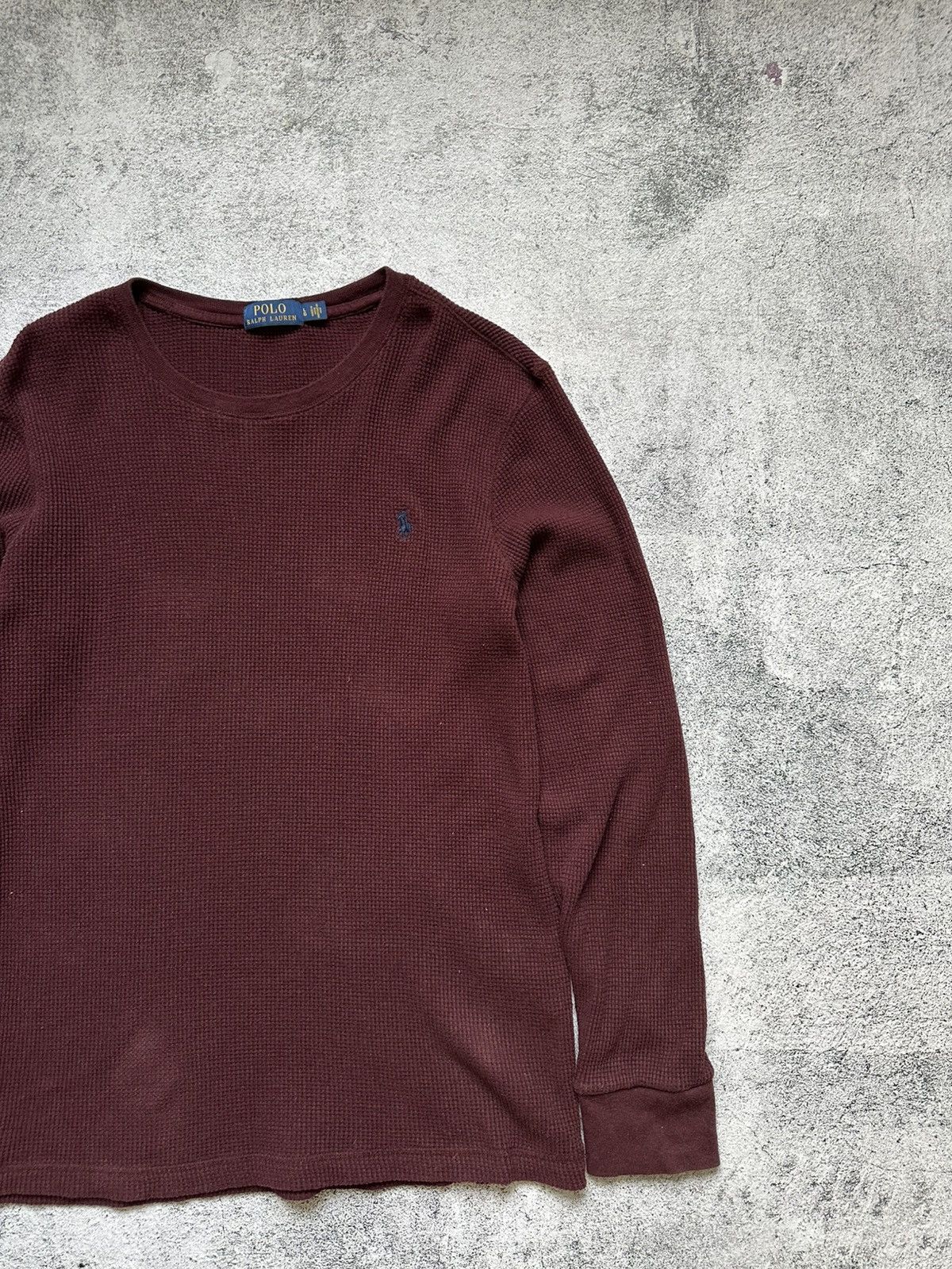 Polo Ralph Lauren Vintage Polo Ralph Lauren Sweater Burgundy Size US L / EU 52-54 / 3 - 3 Thumbnail