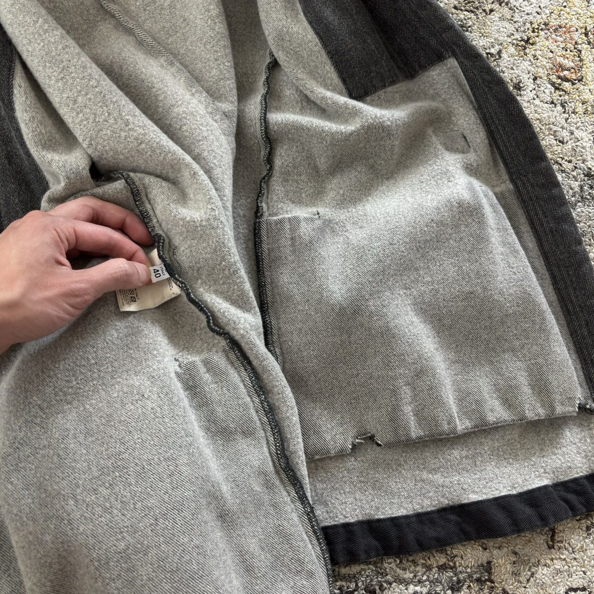 Maison Margiela MM6 vintage reconstructed wool kendogi noragi cardigan Size S / US 4 / IT 40 - 3 Thumbnail
