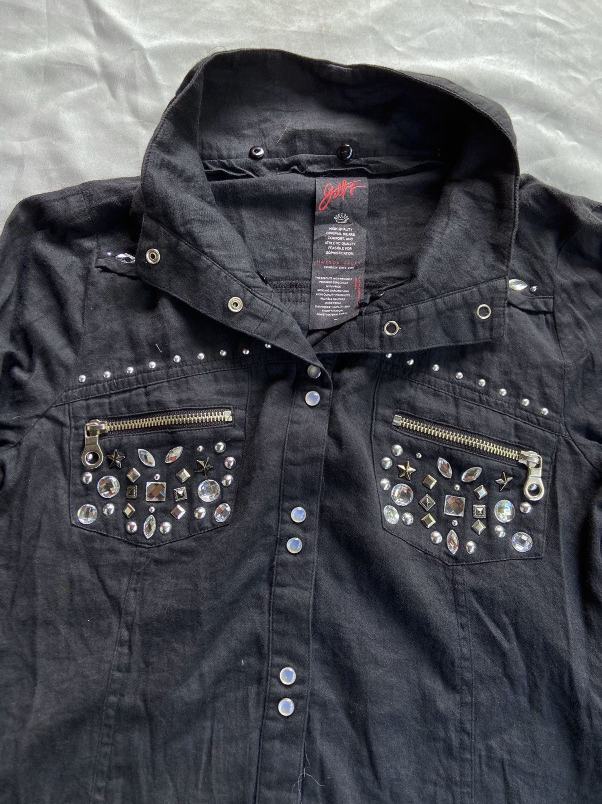 If Six Was Nine MAISON GILFY JAPANESE PUNK GOTHIC BUTTON DOWN SHIRT Size US S / EU 44-46 / 1 - 4 Thumbnail