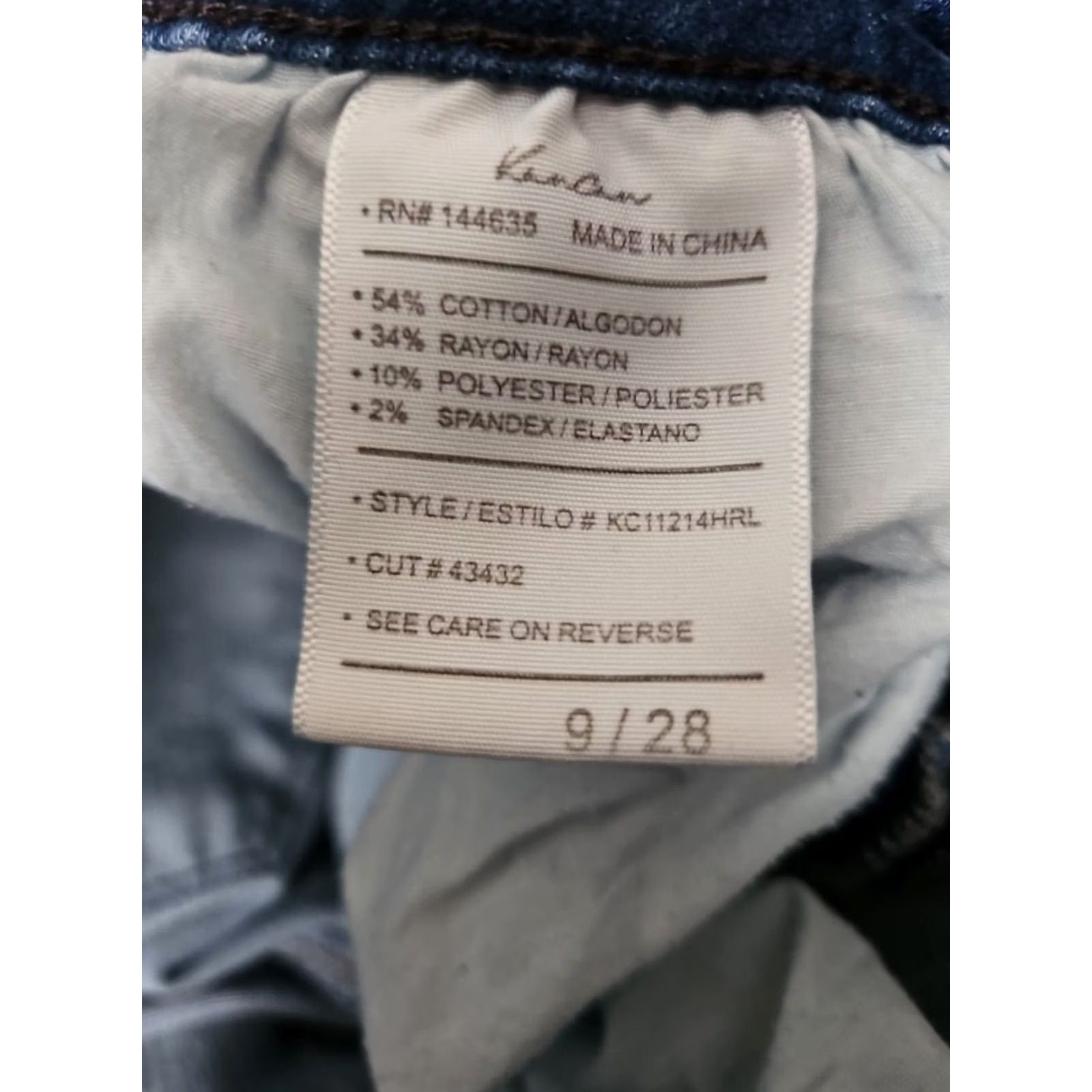 Vintage KanCan Skinny Jeans Juniors 9/28 Blue Denim Stretch Casual Preppy City Size 30" / US 8 / IT 44 - 3 Thumbnail