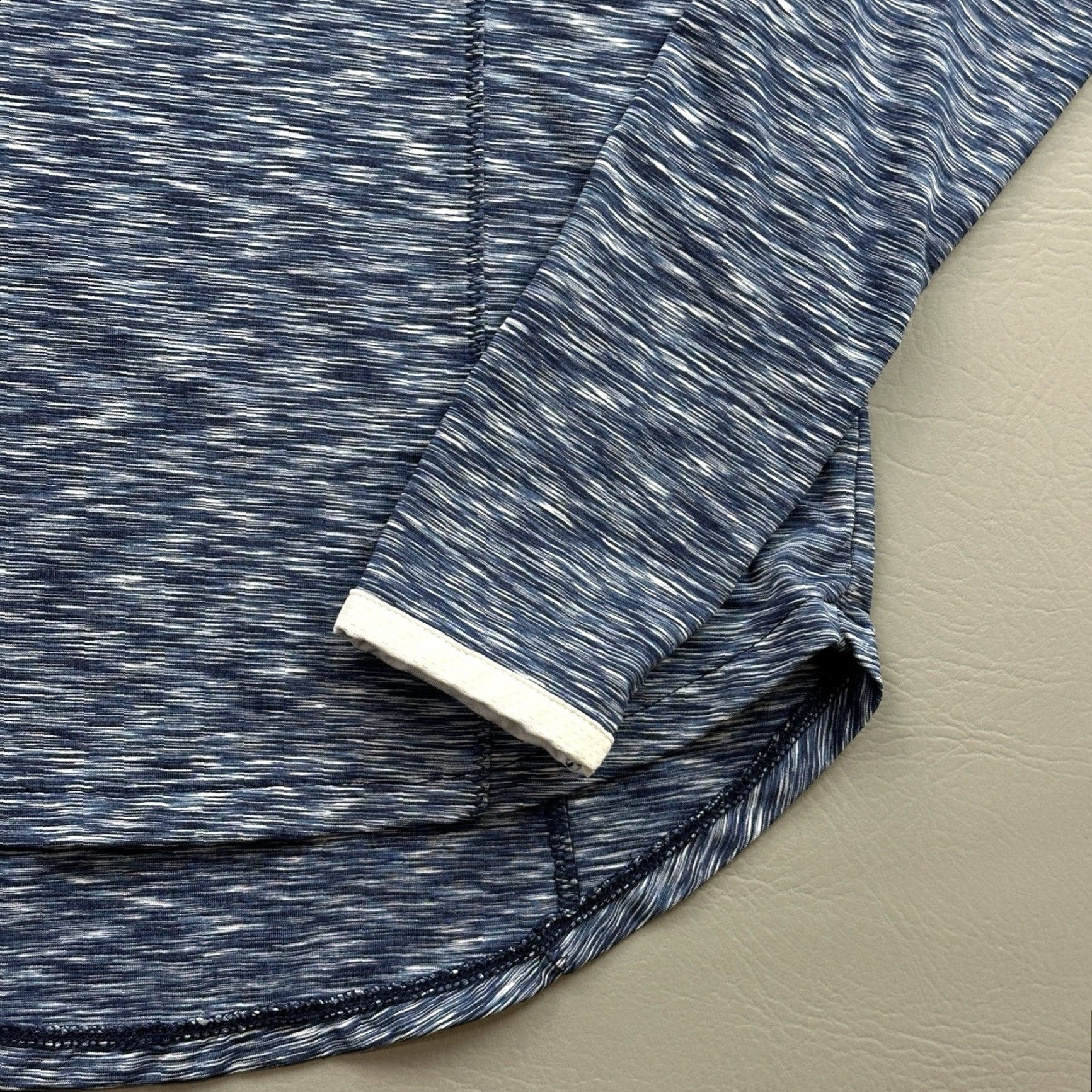 Vintage Zero Restriction Pullover Women's Small Blue Shae Mock 1/4 Zip Thumb Holes Golf Size S / US 4 / IT 40 - 5 Thumbnail