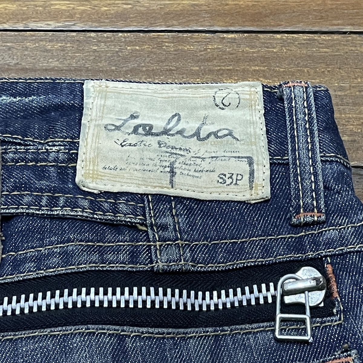 Le Grande Bleu (L.G.B.) Rare Design Vintage Japanese Brand Lolita Flared Jeans 1990s Size US 30 / EU 46 - 9 Thumbnail