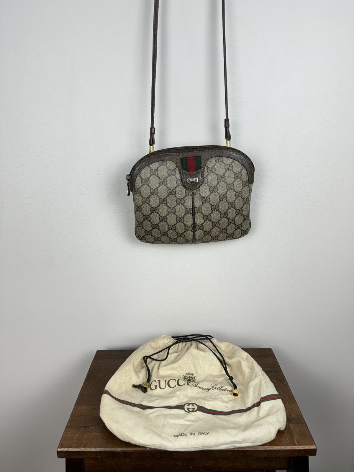 Gucci Vintage Gucci leather bag 90s original luxury rare item Size ONE SIZE - 2 Thumbnail