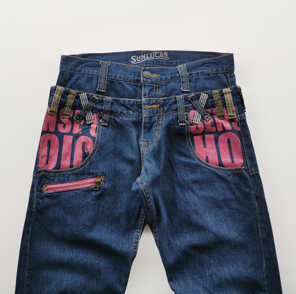 Hysteric Glamour Double waisted Sunlucas Denim Jeans Size US 31 - 1 Thumbnail