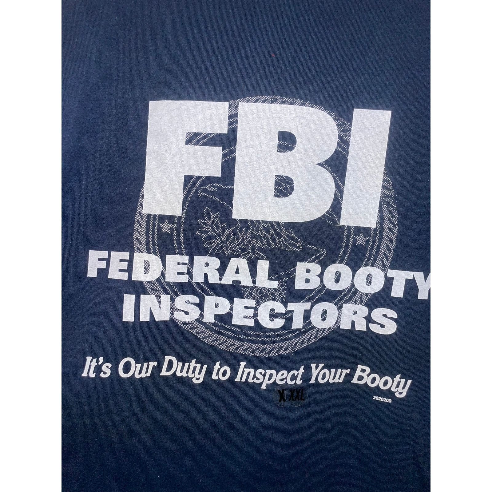 Alstyle Y2K FBI Federal Booty It's Our Duty Blue Humor Joke Shirt 3X Size US XXL / EU 58 / 5 - 2 Thumbnail