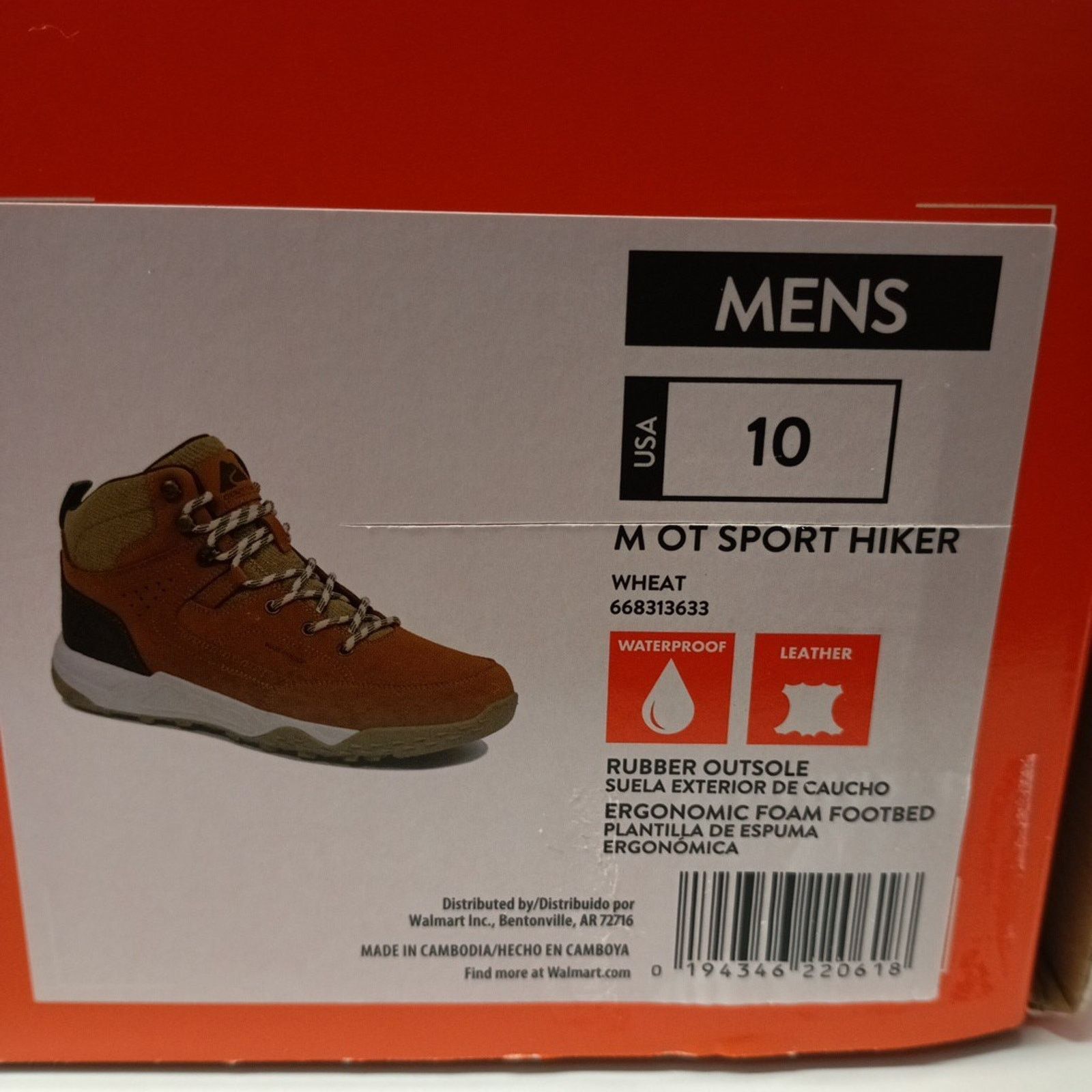 Other Mens Ozark Trail Waterproof Sport Hiking Boots Size 10 Wheat Size US 10 / EU 43 - 9 Thumbnail