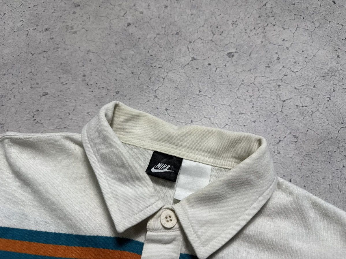 Nike Nike Vintage 80’s Rugby Sweatshirt Rare Striped Size US M / EU 48-50 / 2 - 7 Thumbnail