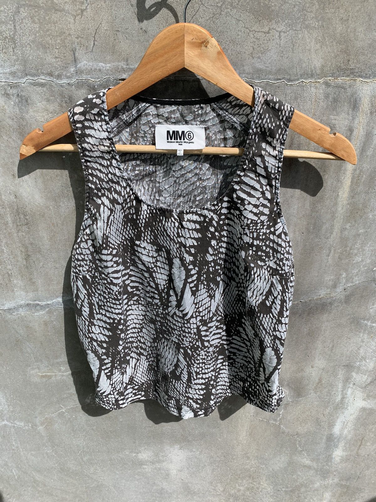 MM6 Snakeskin Sleeveless Top Size XS / US 0-2 / IT 36-38 - 4 Thumbnail