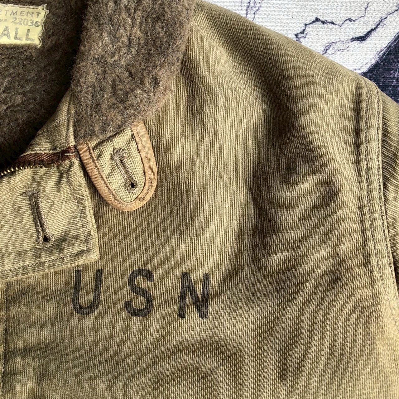 Buzz Rickson's Vintage Buzz Rickson’s USN N1 Deck Jacket Alpaca Lined Size US S / EU 44-46 / 1 - 6 Thumbnail