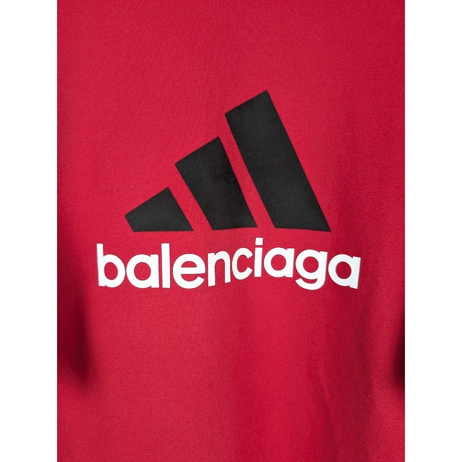 Adidas × Balenciaga o1rshd1 Oversize T-Shirt in Red Size US L / EU 52-54 / 3 - 6 Thumbnail