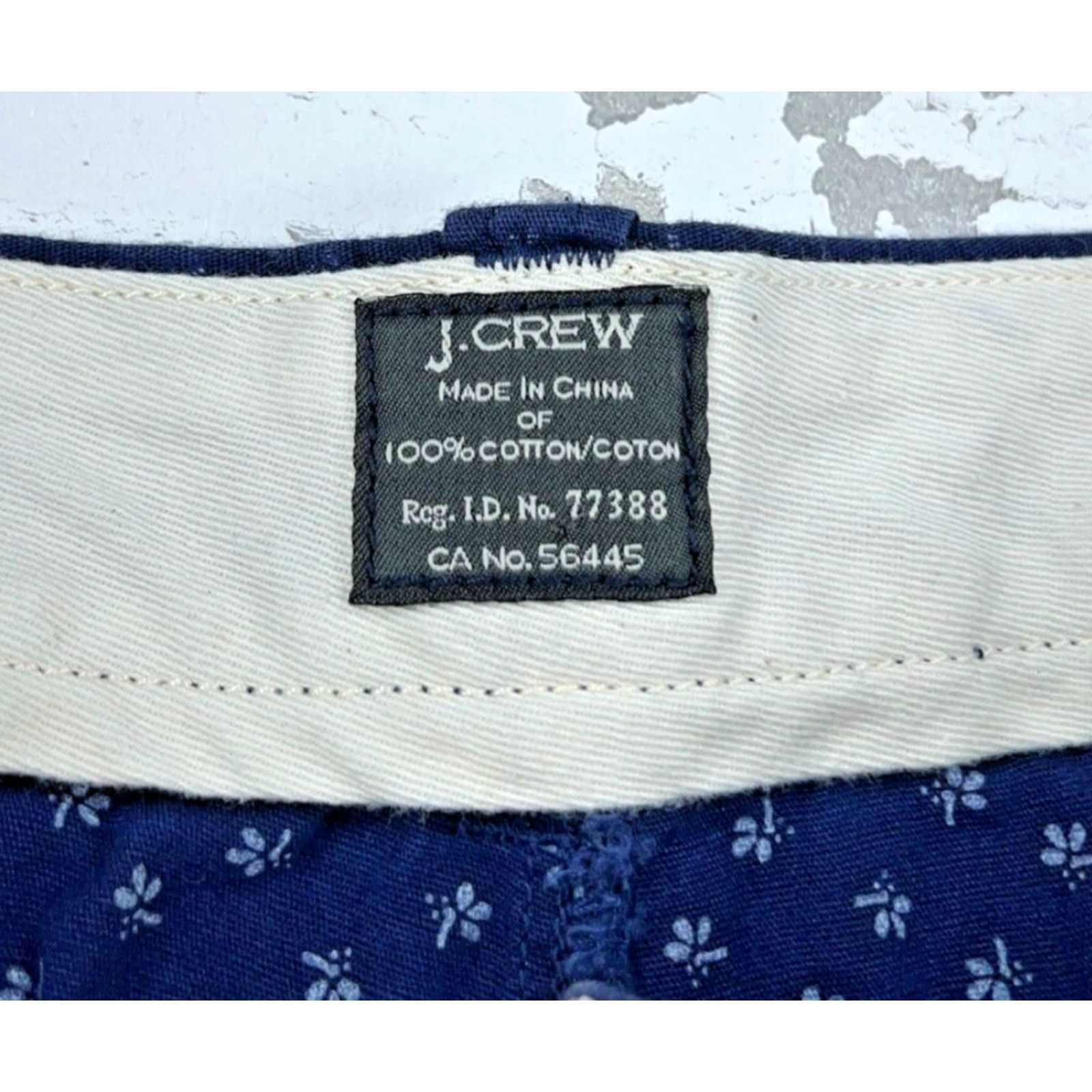 J.Crew J Crew Chino Shorts Men 32 Blue Twill Spotted Golf Preppy Beach Camp Adult Casual Workwear Summer Mens 32 Blue Chino Shorts Size US 32 / EU 48 - 6 Thumbnail